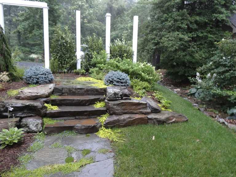 Natural Stone Steps, Patios & Walkways - Wentworth Nursery