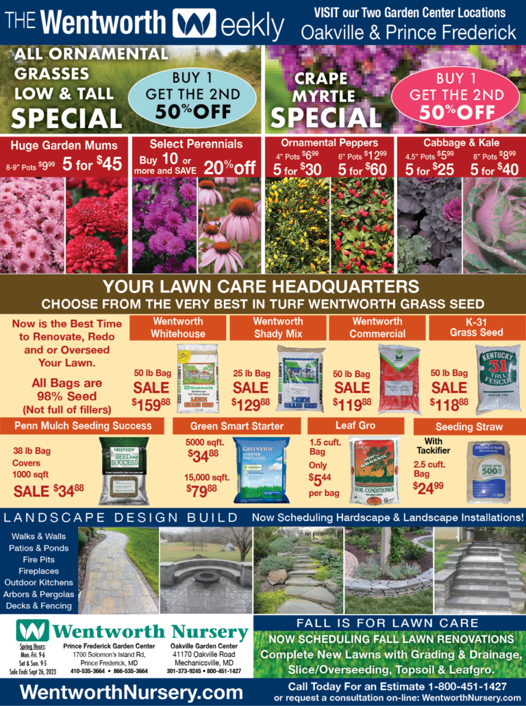 Wentworth Nursery Garden Center Southern MD Plant Nursery